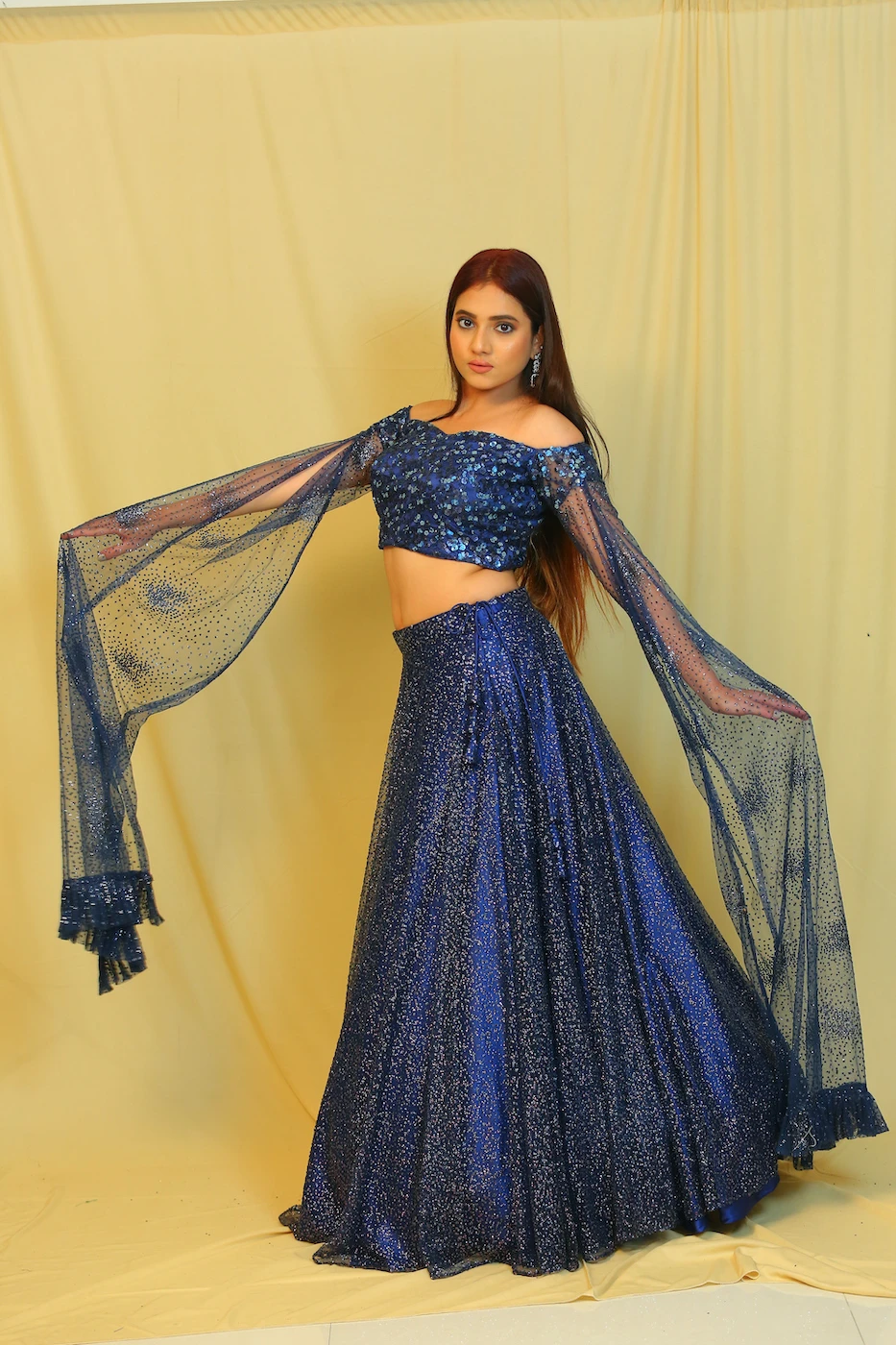 navy-blue-stone-work-lehenga-with-dupatta-sleeves-of-shoulder-crop-top-m?uid=1676349923