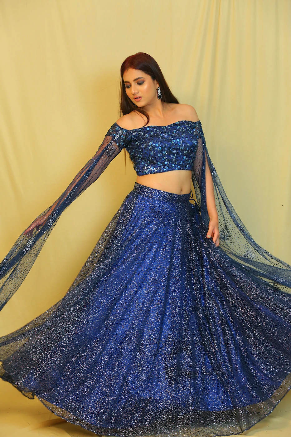 navy-blue-stone-work-lehenga-with-dupatta-sleeves-of-shoulder-crop-top-m?uid=1676349923