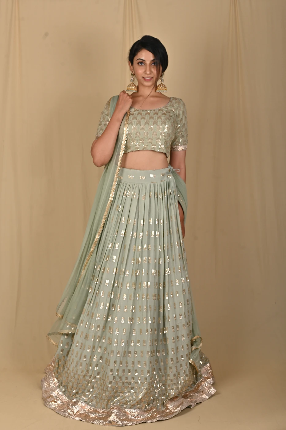 olive-green-crepe-lehenga-highlighted-sequin-work-embroidery-and-border-m?uid=1676352855