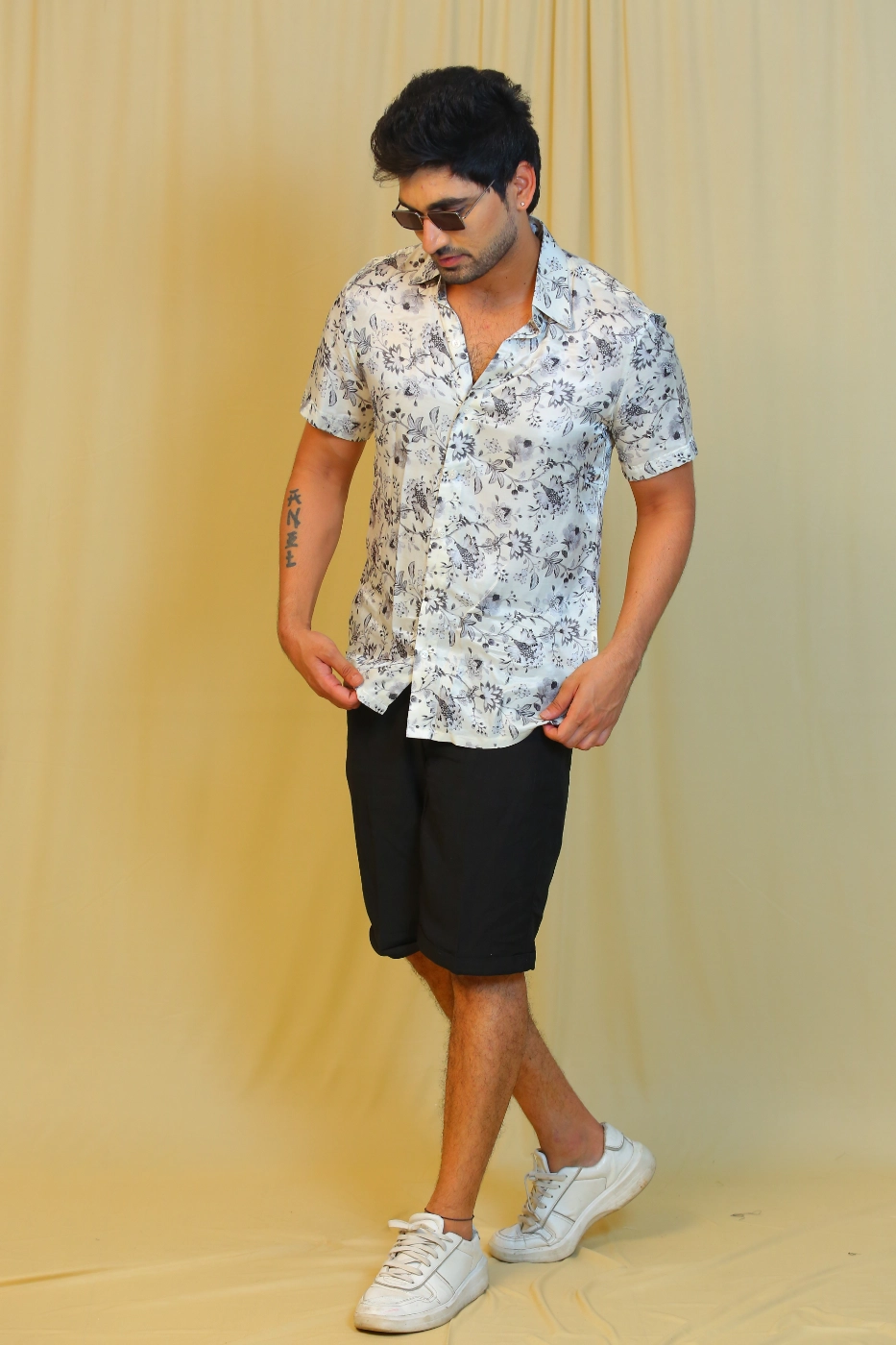 white-and-gray-satin-floral-print-shirt-and-black-shorts-m--satin-white?uid=1682593133