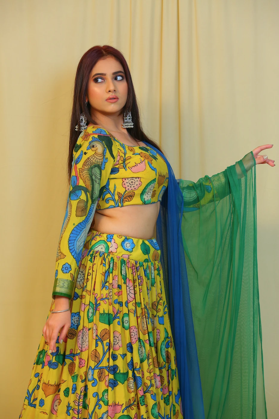yellow-pen-kalamkari-crepe-lehenga--blouse-with-double-share-soft-net-dupatta-m?uid=1676527091