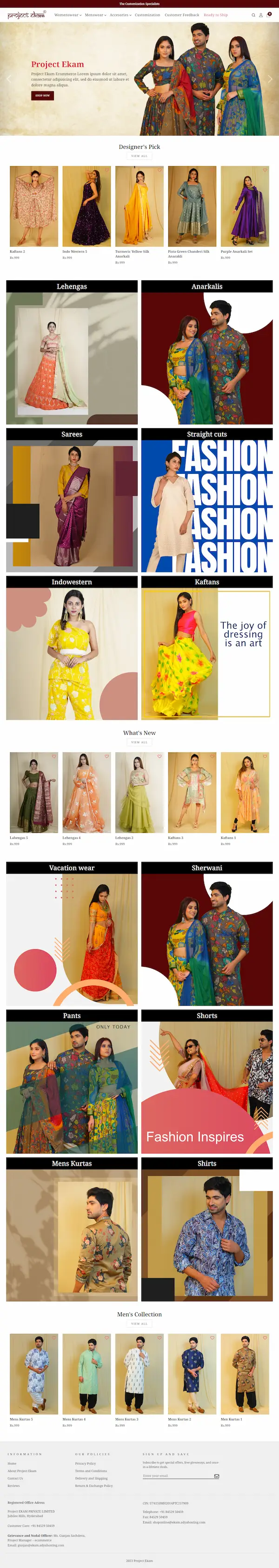 Ecommerce Website